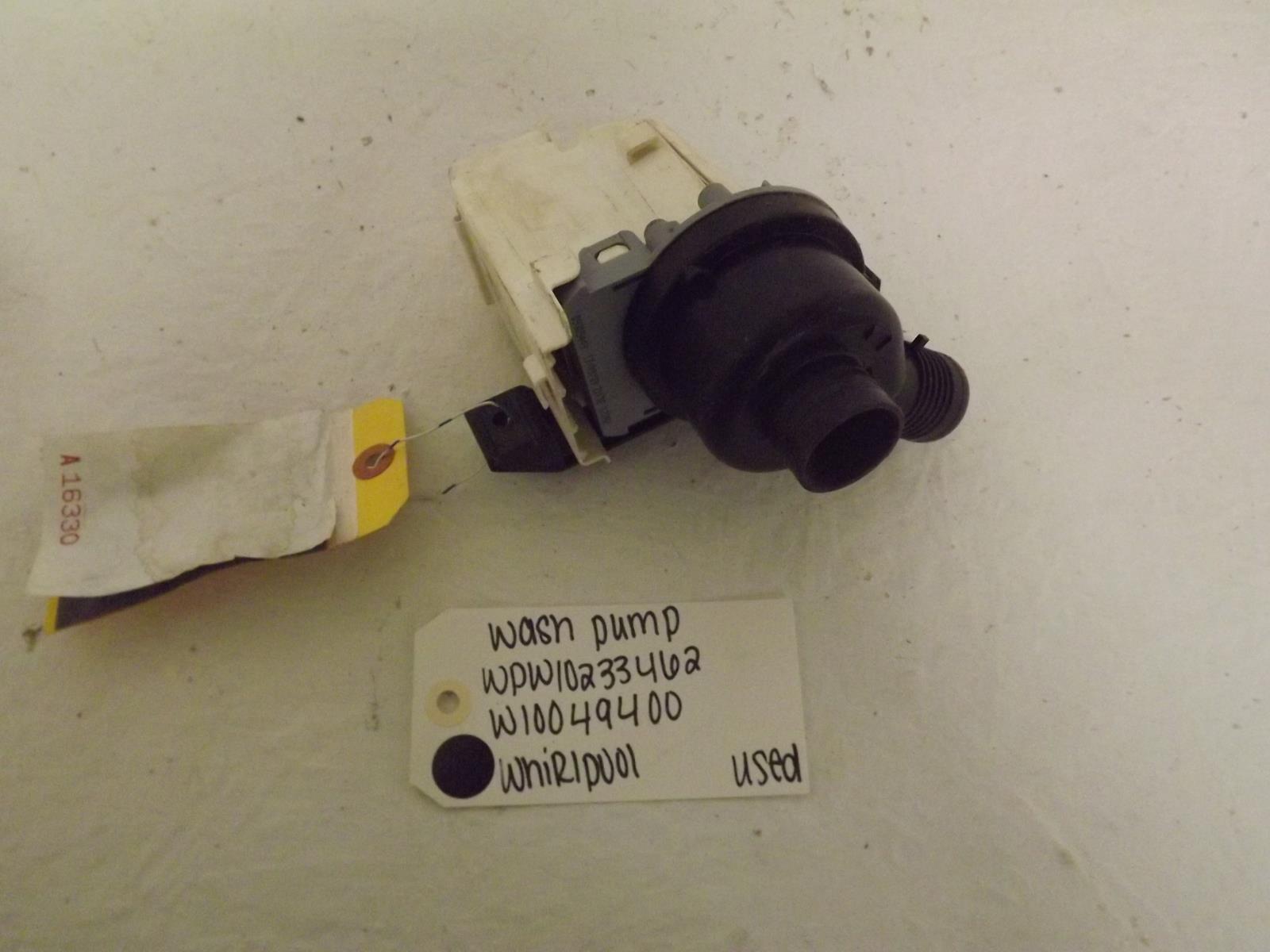 Whirlpool Washer WPW10233462 W10049400 Wash Pump Used Whirlpool Washer WPW10233462 W10049400 Wash Pump Used